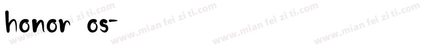 honor os字体转换